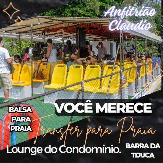 Barra Da Tijuca - 9 - Flat Premium Com Cozinha, Fogao Cooktop, Geladeira Grande, Smart Tv Grande, Lindo E Muitissimo Confortavel, Balsa Para A Praia Gratis E Estacionamento Gratuito Rio de Janeiro Buitenkant foto